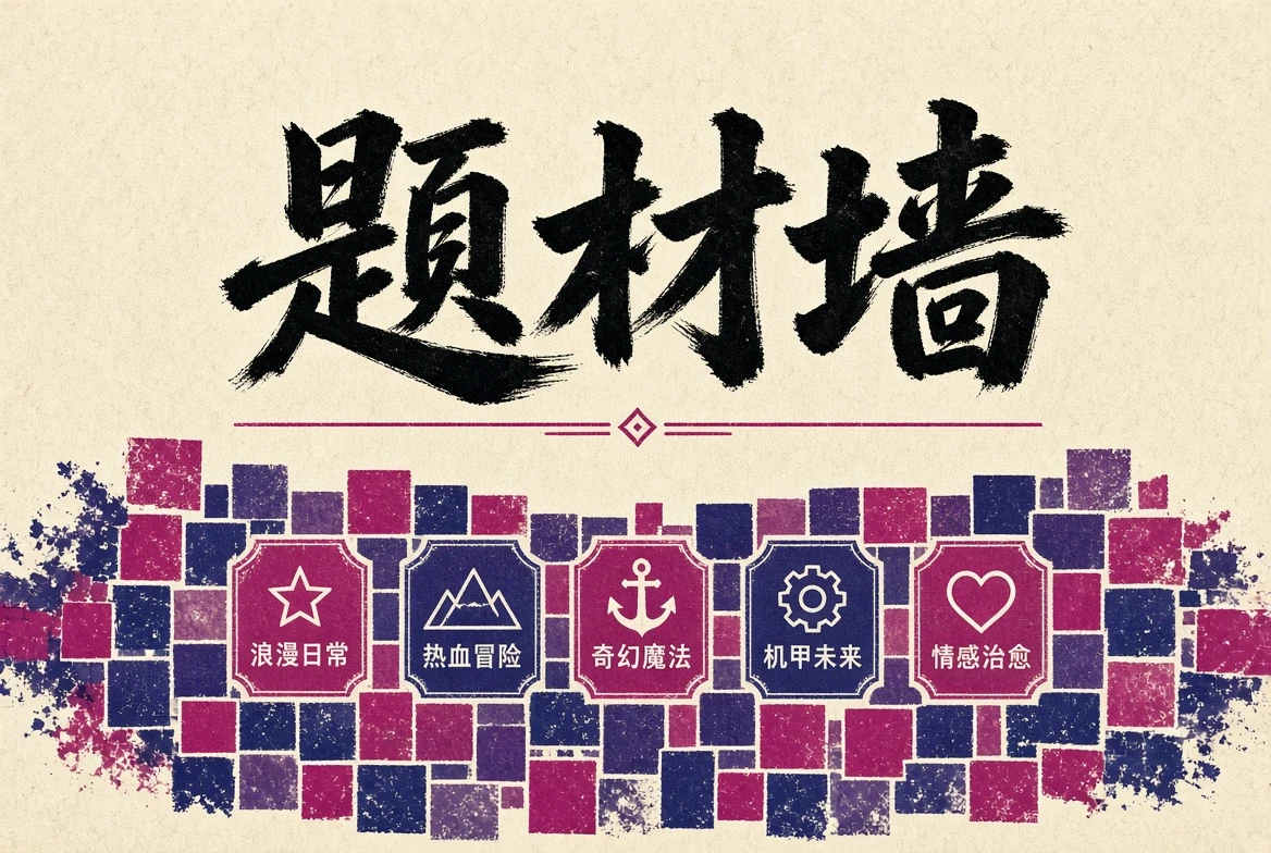 题材墙主题插画